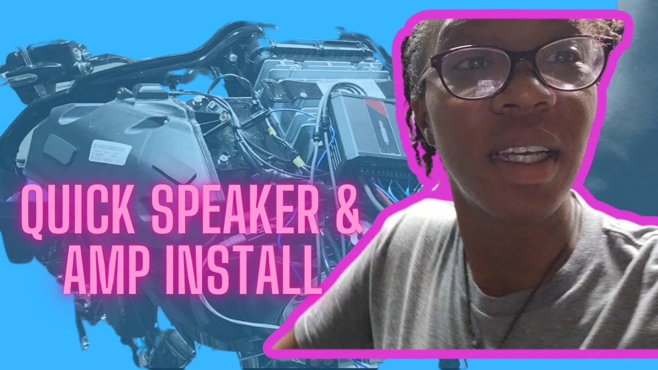Quick Speaker and Amp Install on my Roadglide. #motorcycle #installation #diy