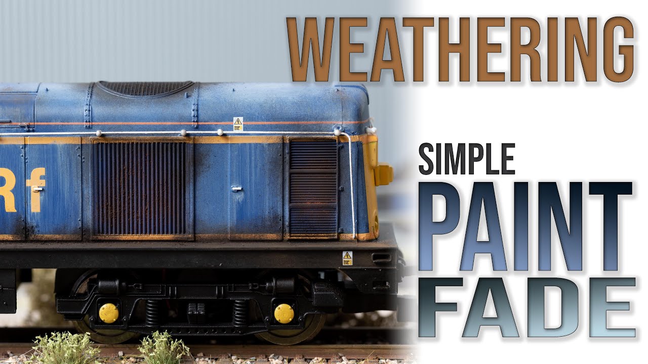 Simple Paint Fade Technique without an Airbrush | Weathering Model Railway