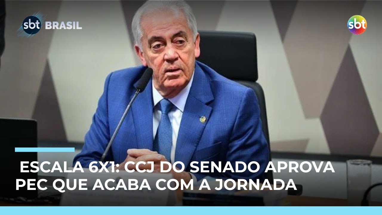 Escala 6x1: CCJ do Senado aprova PEC que reduz carga hor&aacute;ria semanal para 36h | #SBTBrasil