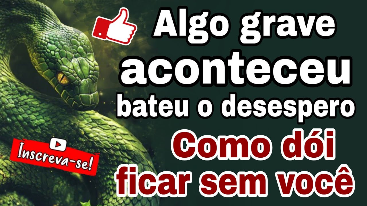 🔥 Ele e a Outra Pessoa Hoje: RIVAL TÁ INFELIZ E TRISTE - ALGO TERRÍVEL VEIO À TONA 