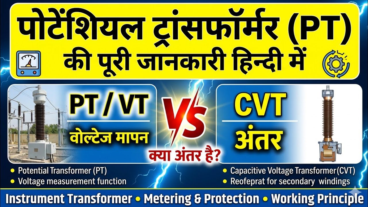 POTENTIAL TRANSFORMER PT VT and CVT @JitendraSingh0786
