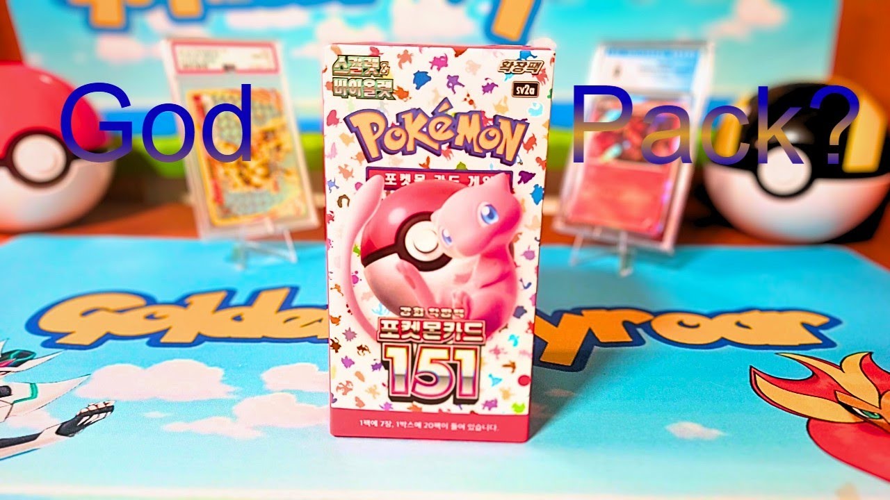 Korean Pokemon 151 booster box opening