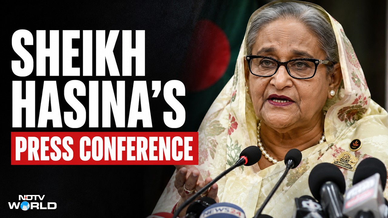 Sheikh Hasina LIVE | Ex-Bangladesh PM Sheikh Hasina's Press Conference | Sajeeb | Tarique Rahman