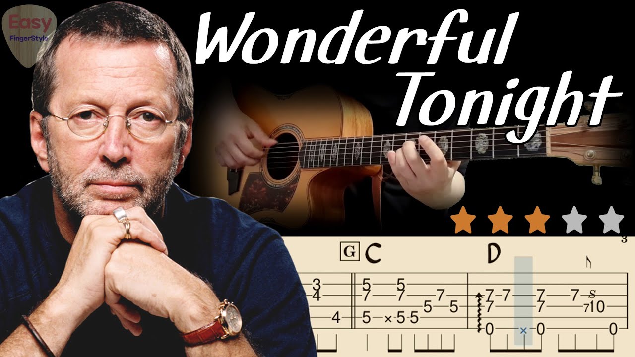 🔴Wonderful Tonight - Eric ClaptonㅣFingerstyle Guitar TutorialㅣBest Acoustic CoverㅣEasy Tabs