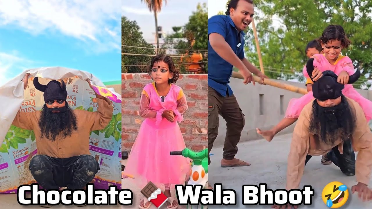 Chocolate Wala bhoot 🍫😀Atika Funny Video #funnyvideo ​#comedy #foryou  ​