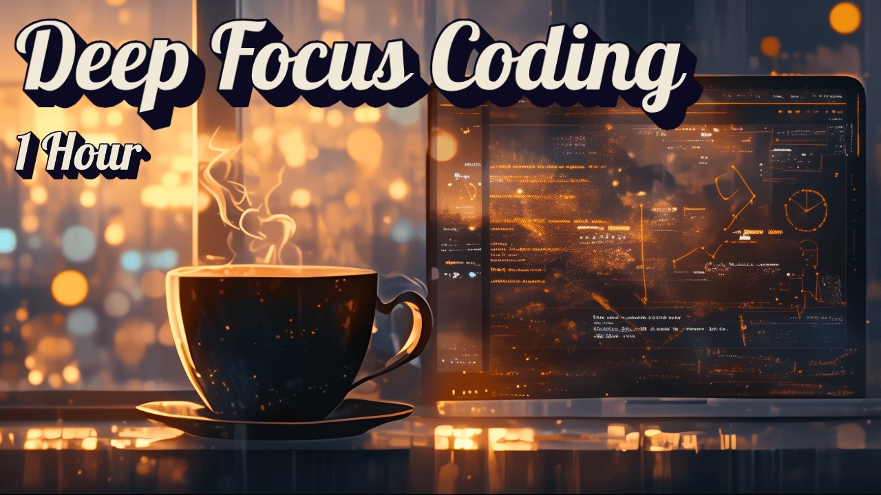 Midnight Coffee Shop | Coding Music Lo-Fi for Deep Focus Programming [1 Hour]
