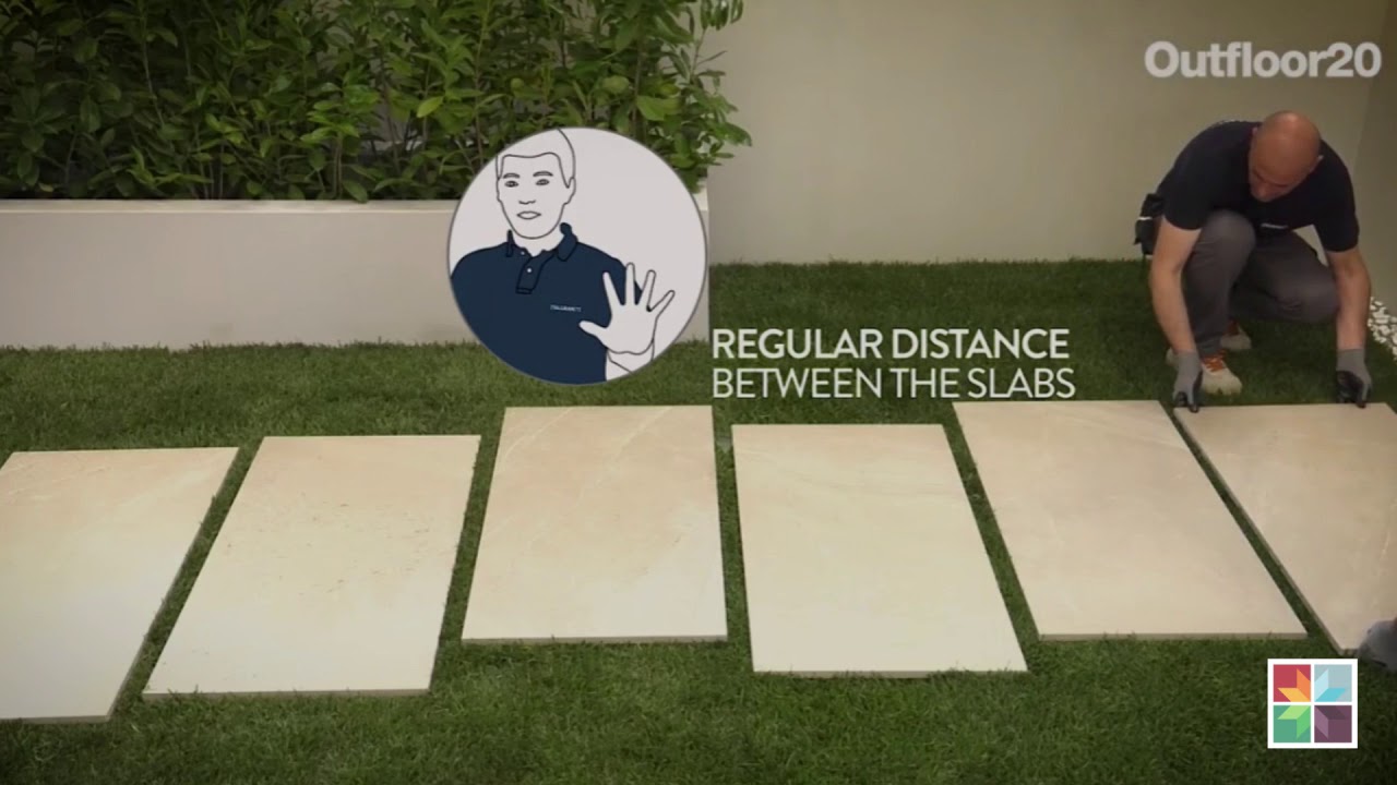 Outdoor tiling: On grass