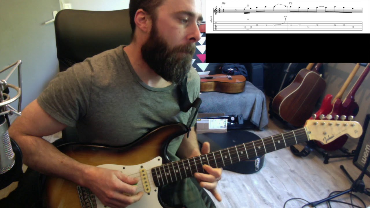 Tuto Guitare Debutant - Je joue du Blues Vol3 - Le Blues Binaire (Avec Tablature) Rythmique + Solo