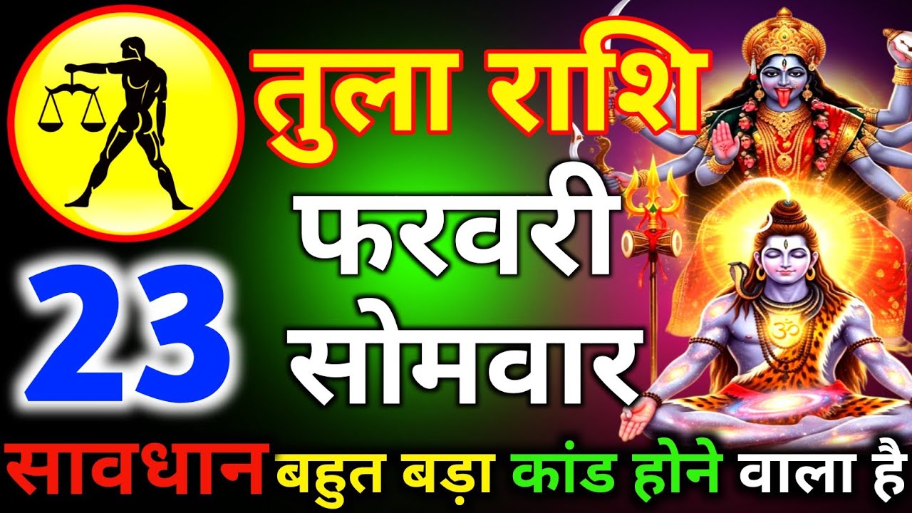 तुला राशि 10 फरवरी दिन सोमवार सावधान बहुत बड़ा कांड होने वाला है/tula rashi 