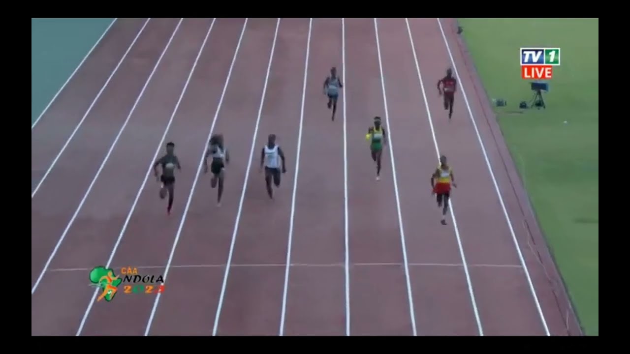 Florence Agyemang of Ghana Wins Heat 3 200m of the CAA U18 / U20 African Championship