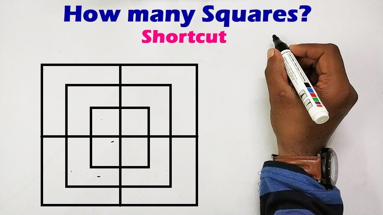 How many squares | Counting of figures | Analytical Reasoning | Shortcut and Tricks