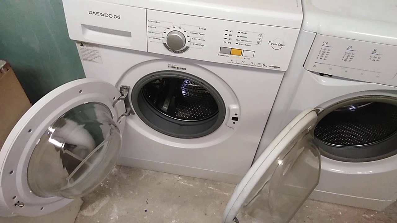 My new bad daewoo washing machine dwd-mh1211