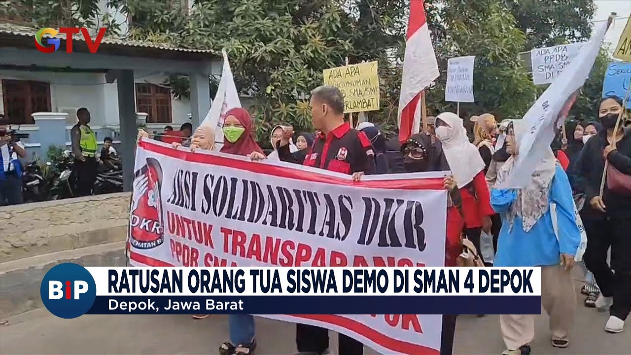 Ratusan Orang Tua Siswa Demo PPDB di SMAN 4 Depok - BIP 26/06