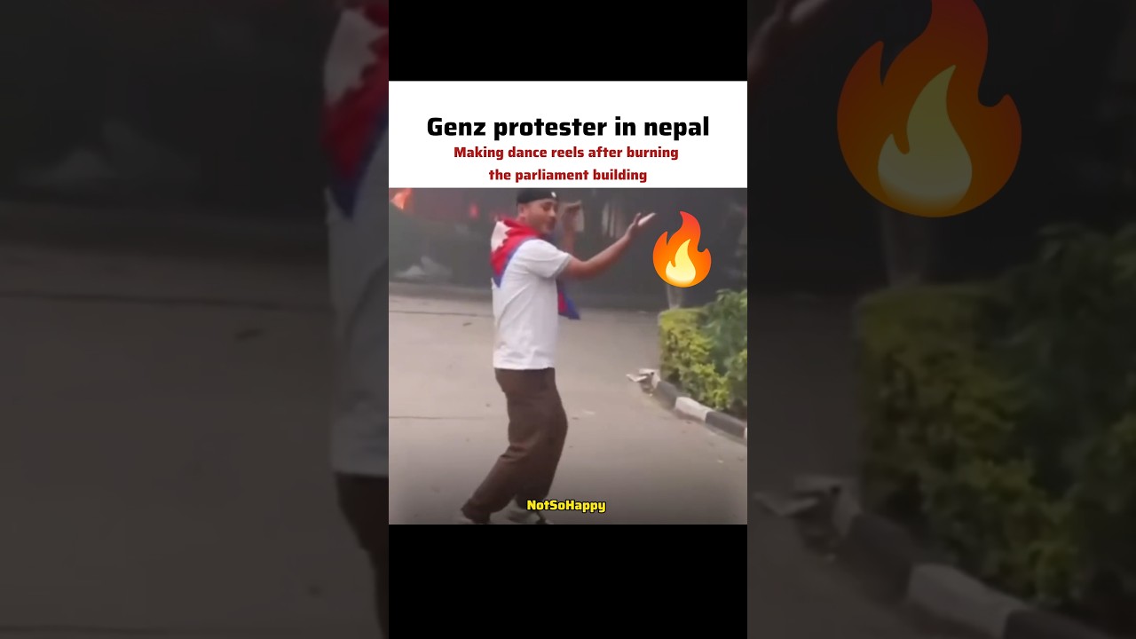 Nepal me protest 😂🔥#funny #memes #nepal #nepalprotest #viralvideo #trending