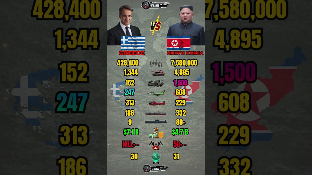 Greece vs North Korea Military Power 2026