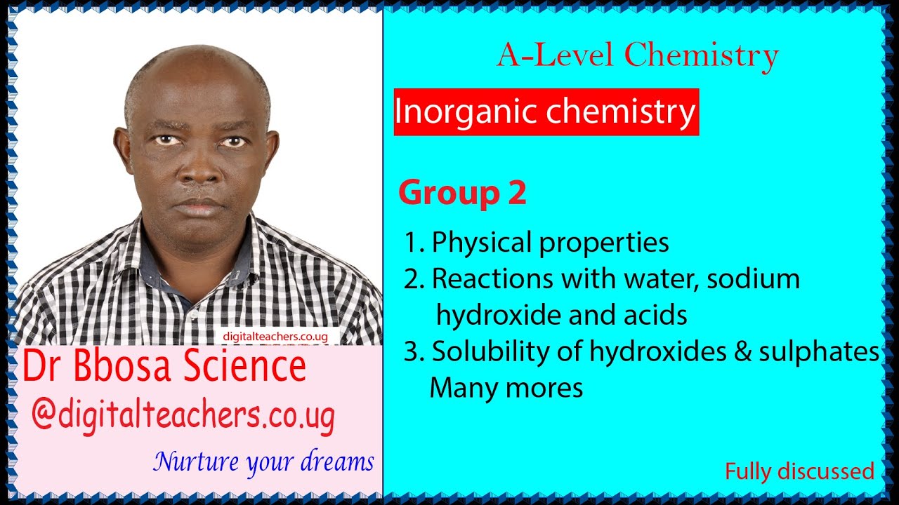 Group 2 elements by Dr  Bbosa Science