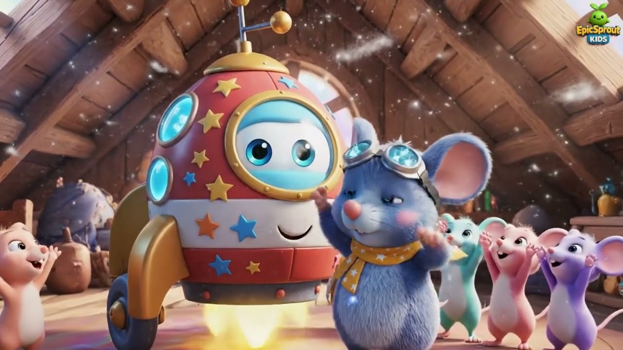 Hebrew | העכבר שהגיע לירח | The Mouse Who Went to the Moon | kids song