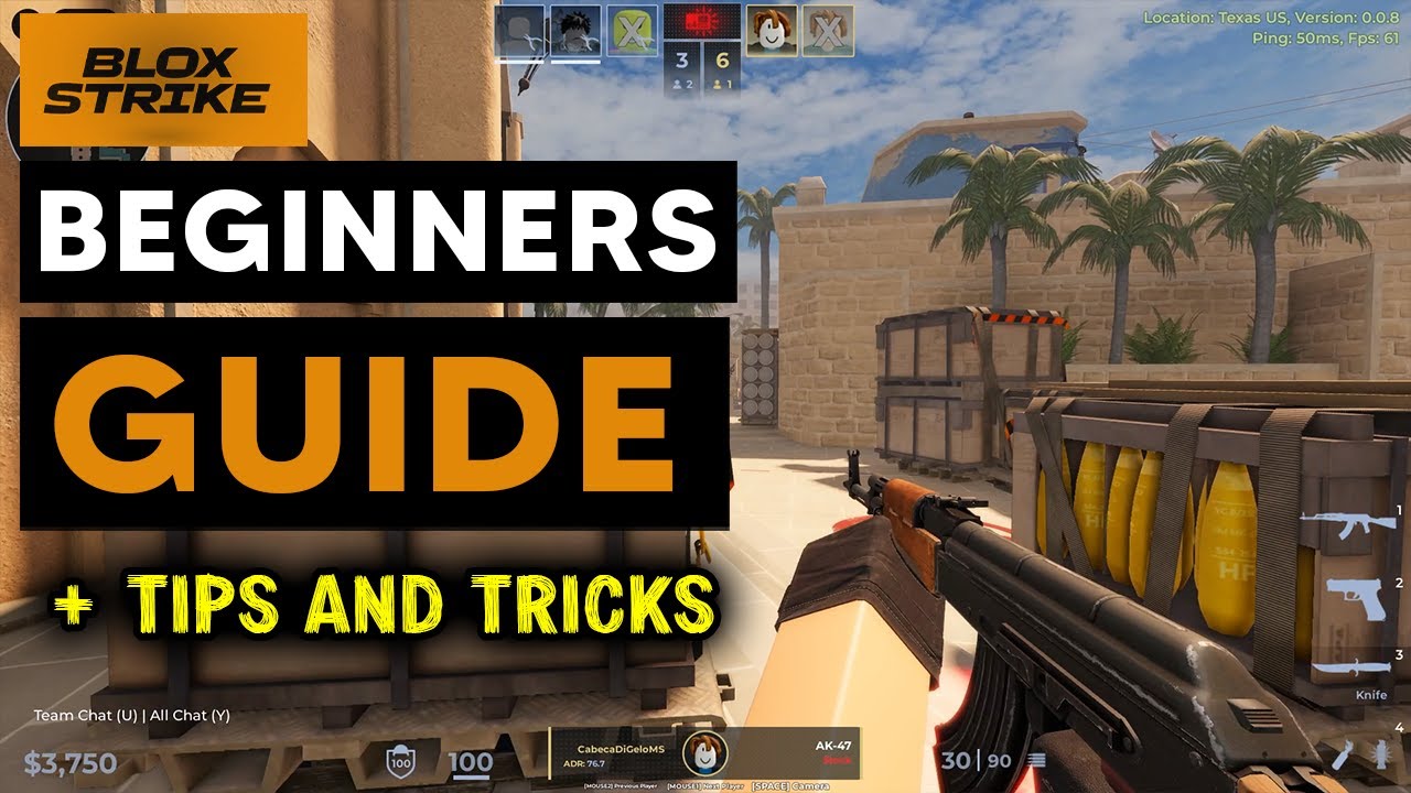 BloxStrike Tutorial For Beginners - BloxStrike Roblox Complete Guide, Settings Tips