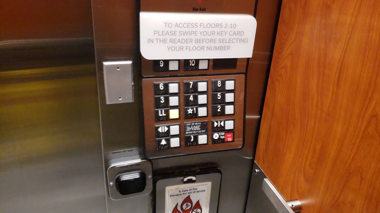 Otis Elevonic 411 Traction Elevators @ Hilton Garden Inn, Detroit, MI