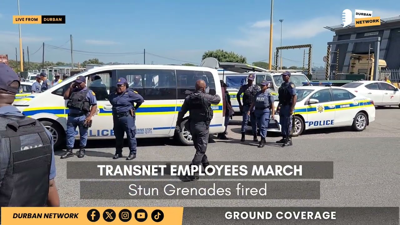 Stun Grenades Fired at Transnet in Durban