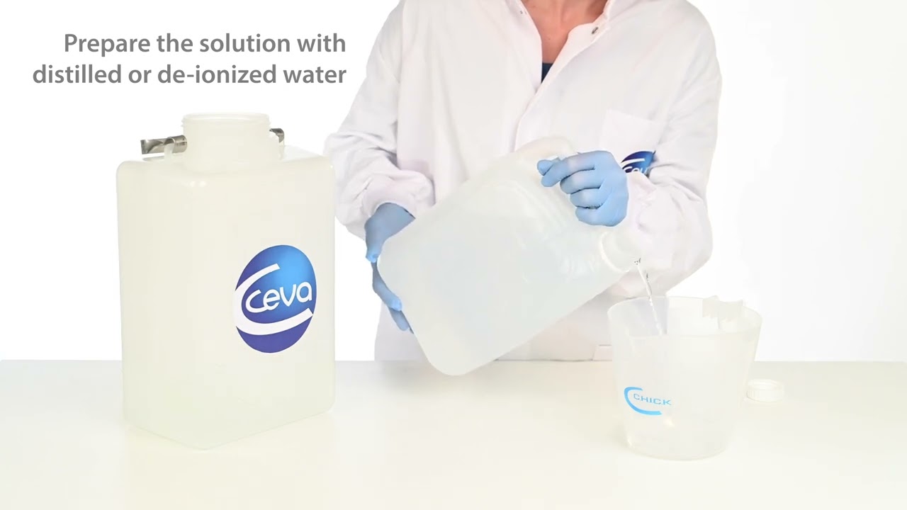 How to reconstitute freeze-dried IB vaccine for spray application (Step by step)