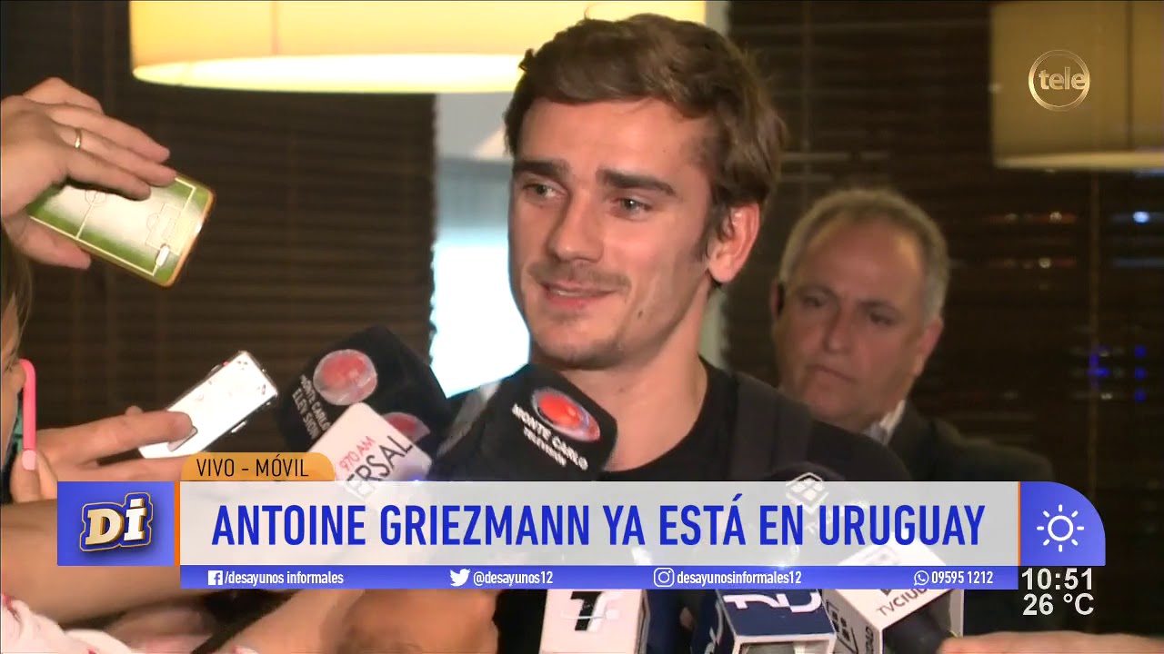 Antoine Griezmann ya aterrizó en Uruguay: 