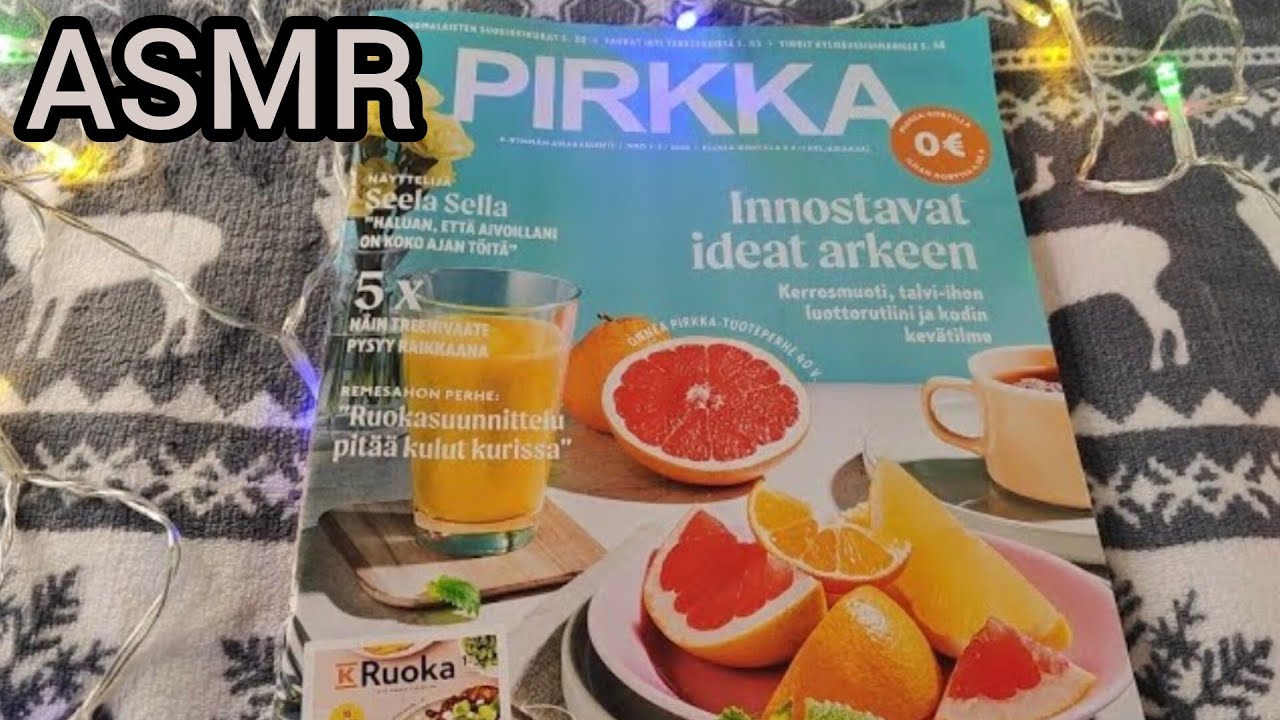 ASMR Листаю Журнал Тихий Голос Новинки в Citymarkete Финляндии. Разумное потребление Обзор АСМР Влог