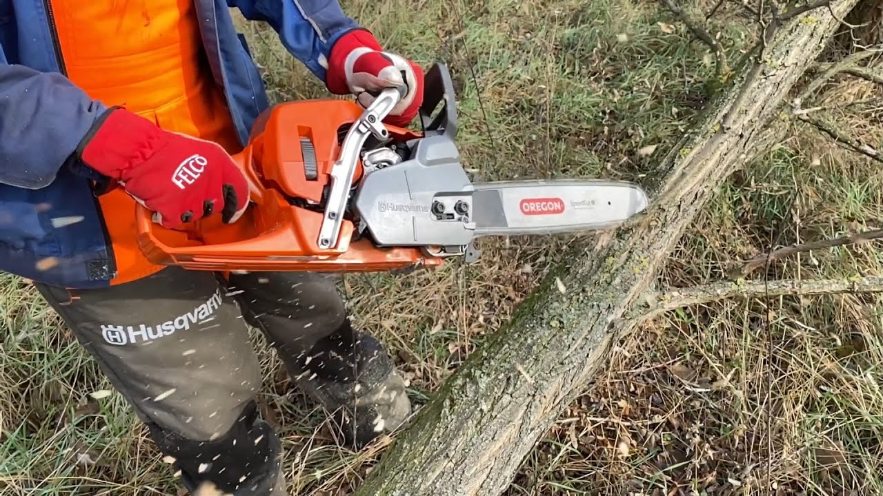 Husqvarna 550XP MK II Breaking in with easy work/ Bejáratás könnyű munkával