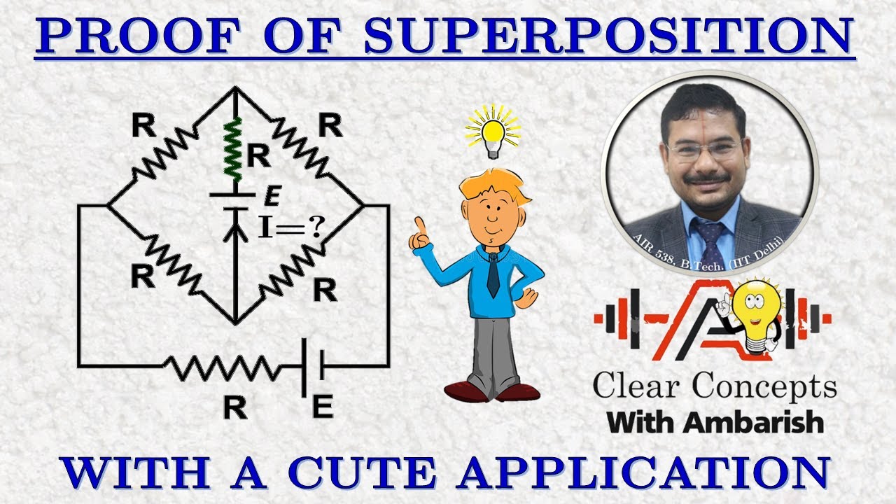 CIRCUITS | SUPERPOSITION THEOREM |EASY PROOF |CUTE EXAMPLE