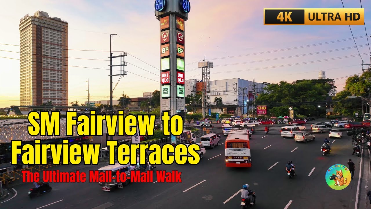 SM Fairview to Ayala Terraces | 4K Quick Walk Tour — 2026 Busy Mall & Commuter Vibes