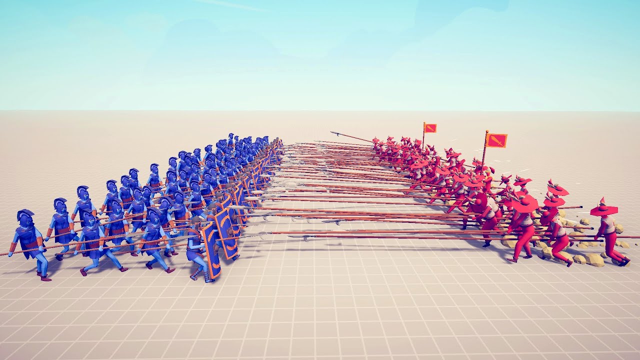 FLAG BEARER PIKE FORMATION VS EVERY UNITS - Totally Accurate Battle Simulator TABS