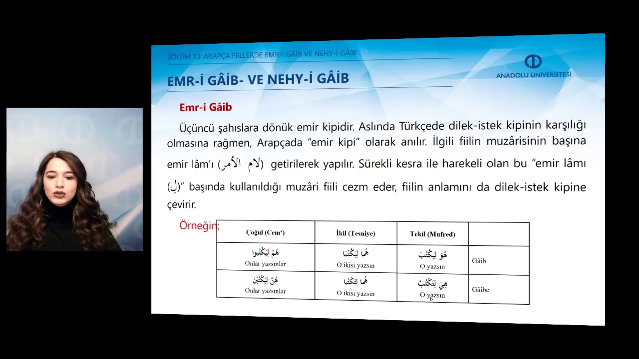 ARAPÇA I  - Ünite 10 Özet