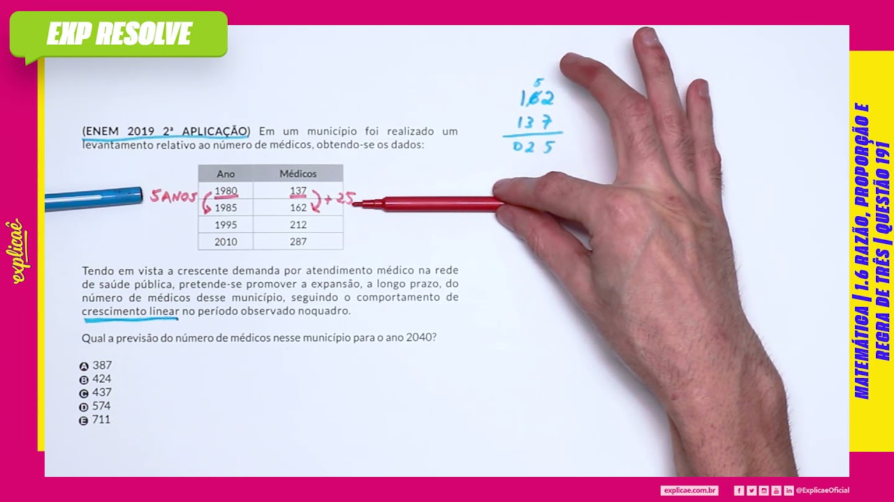 EM UM MUNICÍPIO FOI REALIZADO UM LEVANTAMENTO RELATIVO AO (...)  RAZÃO, PROPORÇÃO E REGRA DE TRÊS