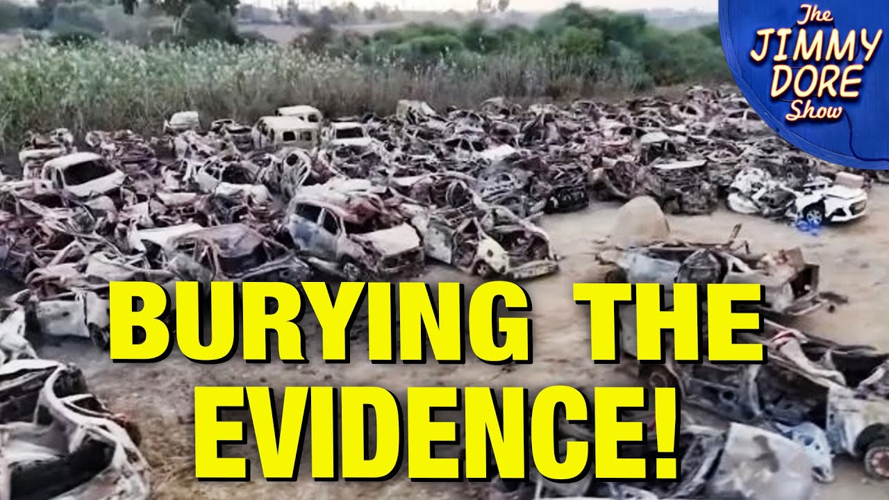 Israel BURYING Burned Cars They Attacked On October 7!