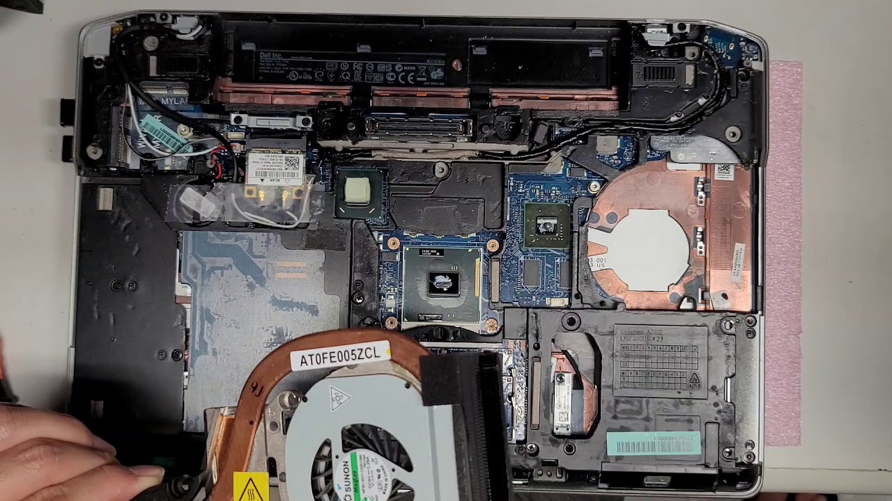 DELL Latitude E6420 Disassembly RAM SSD Hard Drive Upgrade Repair Thermal Paste Application