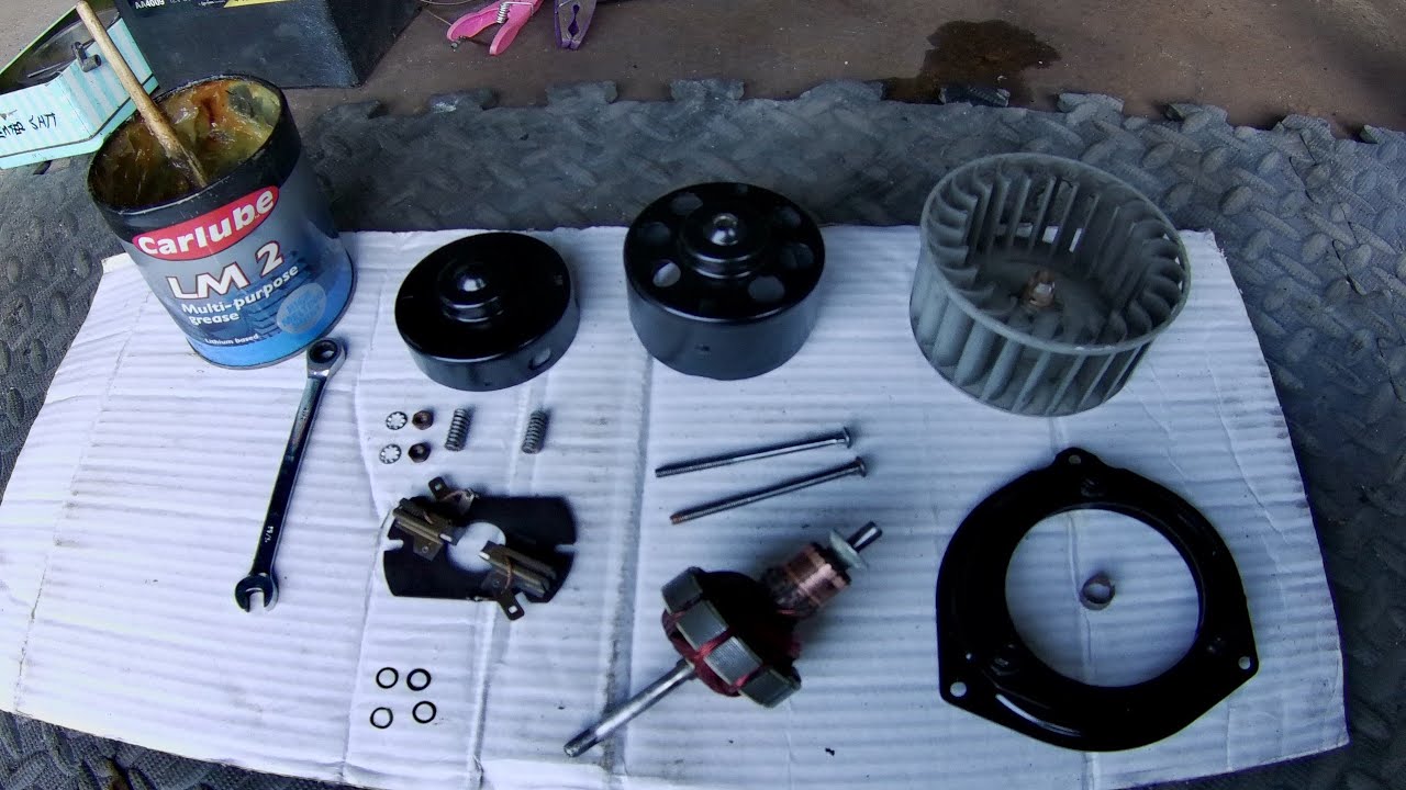 Smiths Heater Box Fan Blower Motor . How to strip , service and put back together . classic car