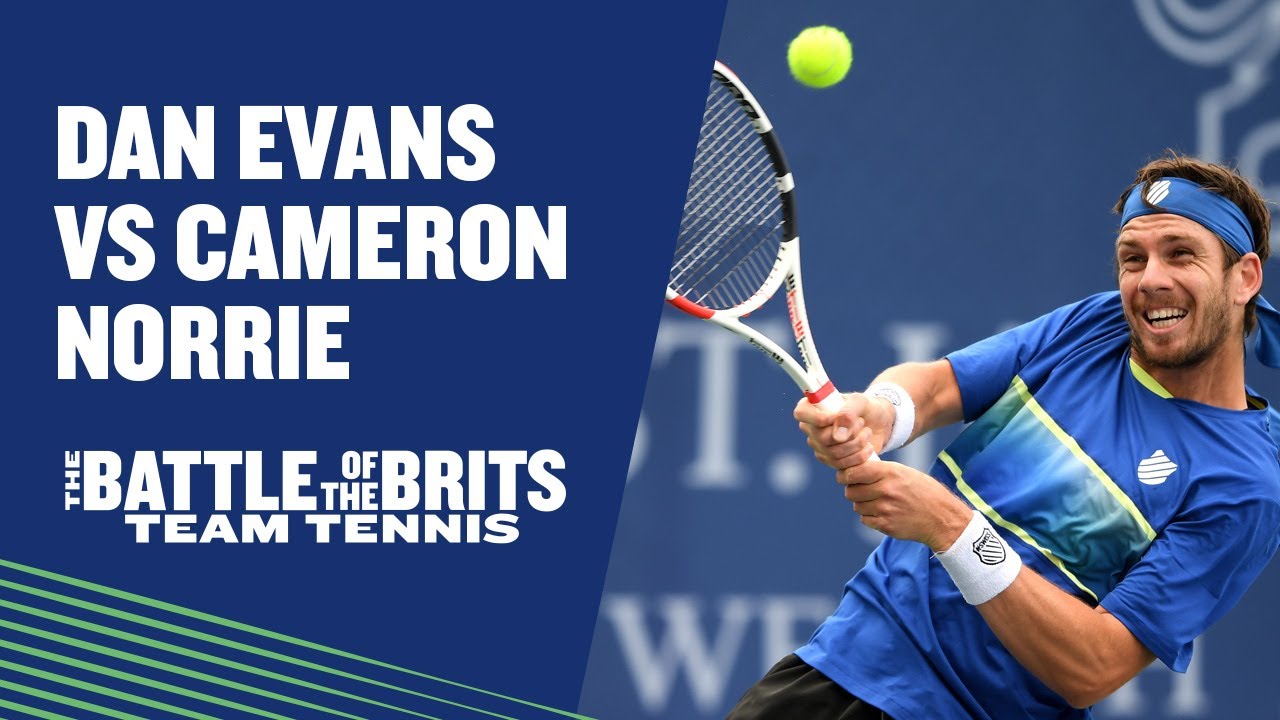 Battle of the Brits Team Tennis: Dan Evans vs Cameron Norrie