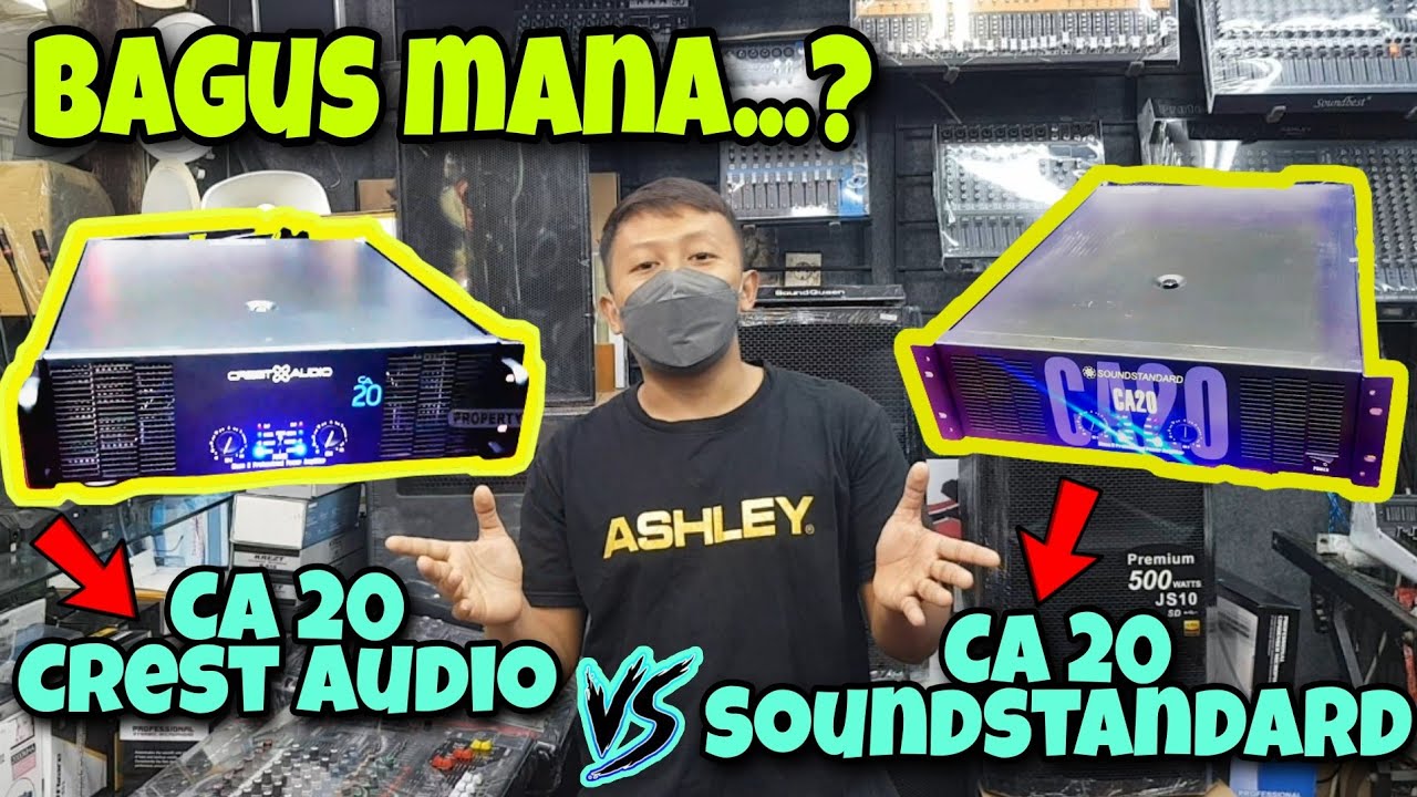 Adu Kekuatan || Power CA20 Crest Audio vs Power CA20 SoundStandard - Millenium Audio Glodok