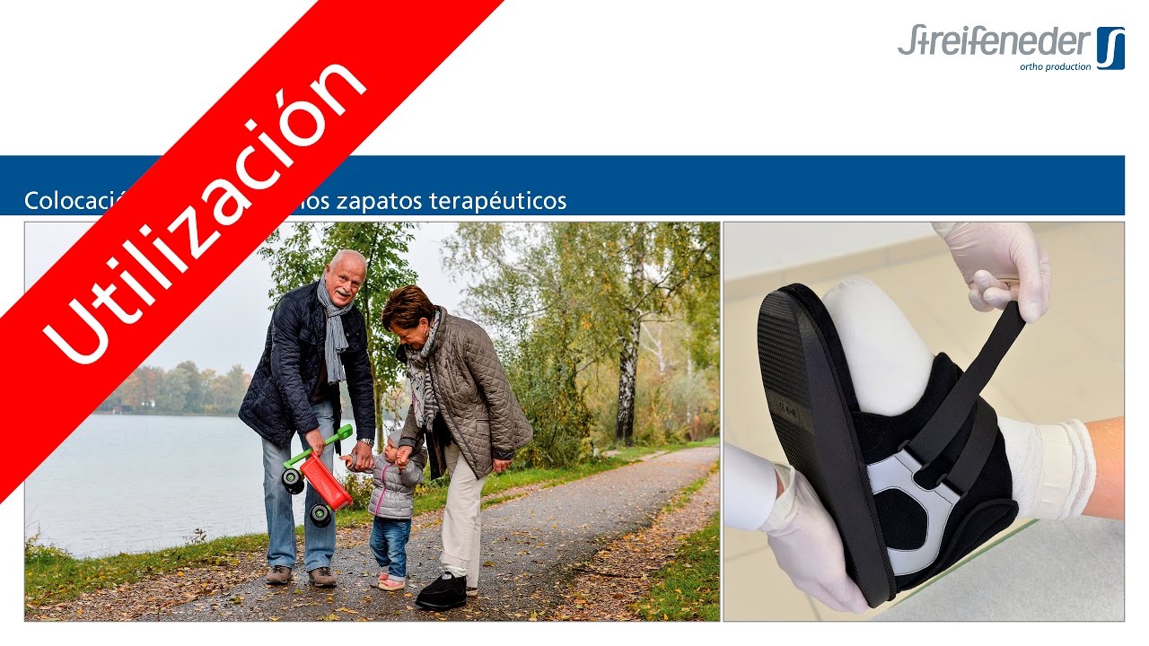 Instrucciones: el ajuste correcto, Zapatos terapéuticos, zapato post operatorio, zapatos de descarga
