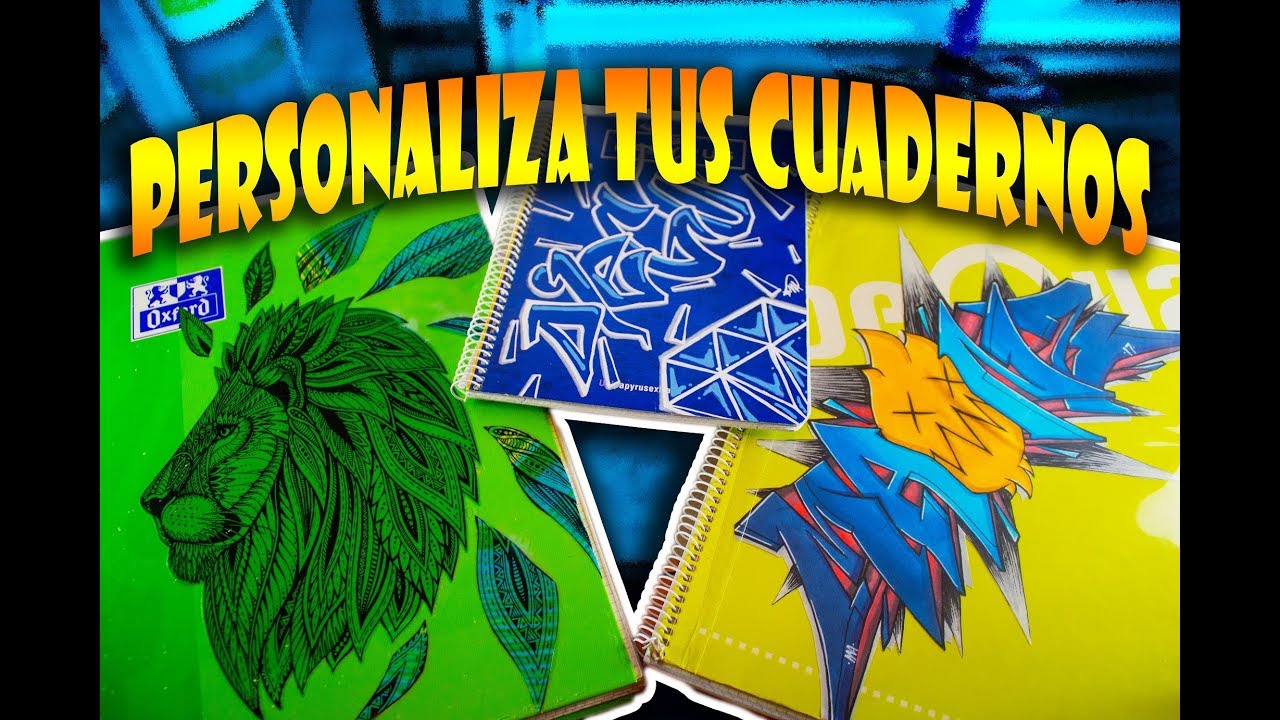 ¡Personaliza tus cuadernos de 3 formas diferentes! - TUTORIAL