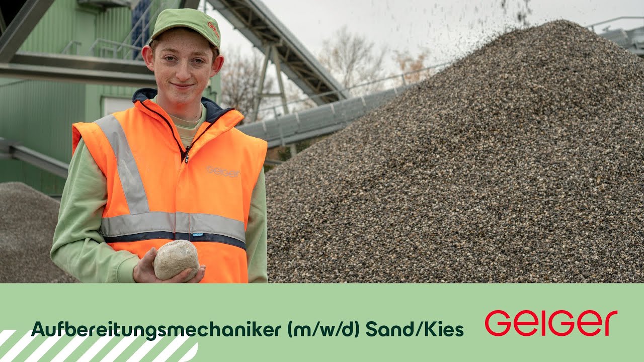 Ausbildung zum Aufbereitungsmechaniker Sand/Kies (m/w/d)