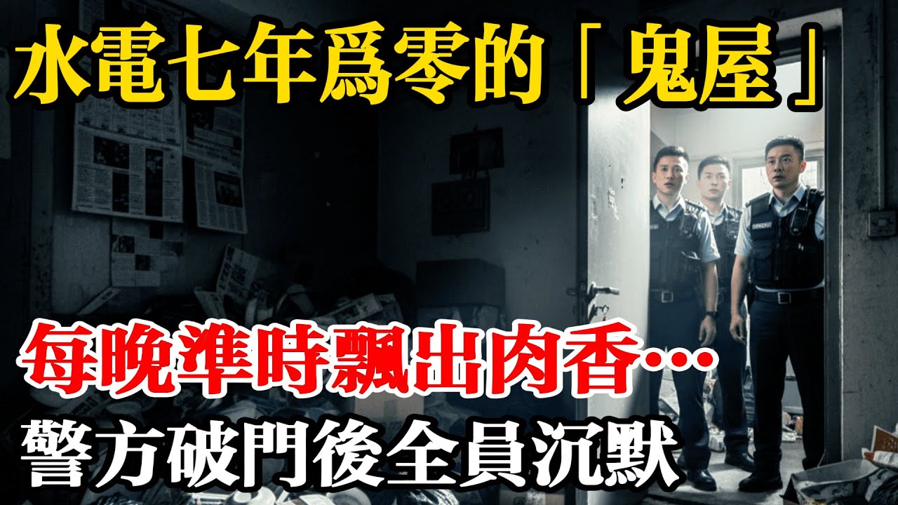 水電七年為零的「鬼屋」，每晚準時飄出肉香…警方破門後全員沈默 #家庭故事 #婚姻故事 #感人故事 #身邊故事 #人生感悟 #晚年 #養老 #福報