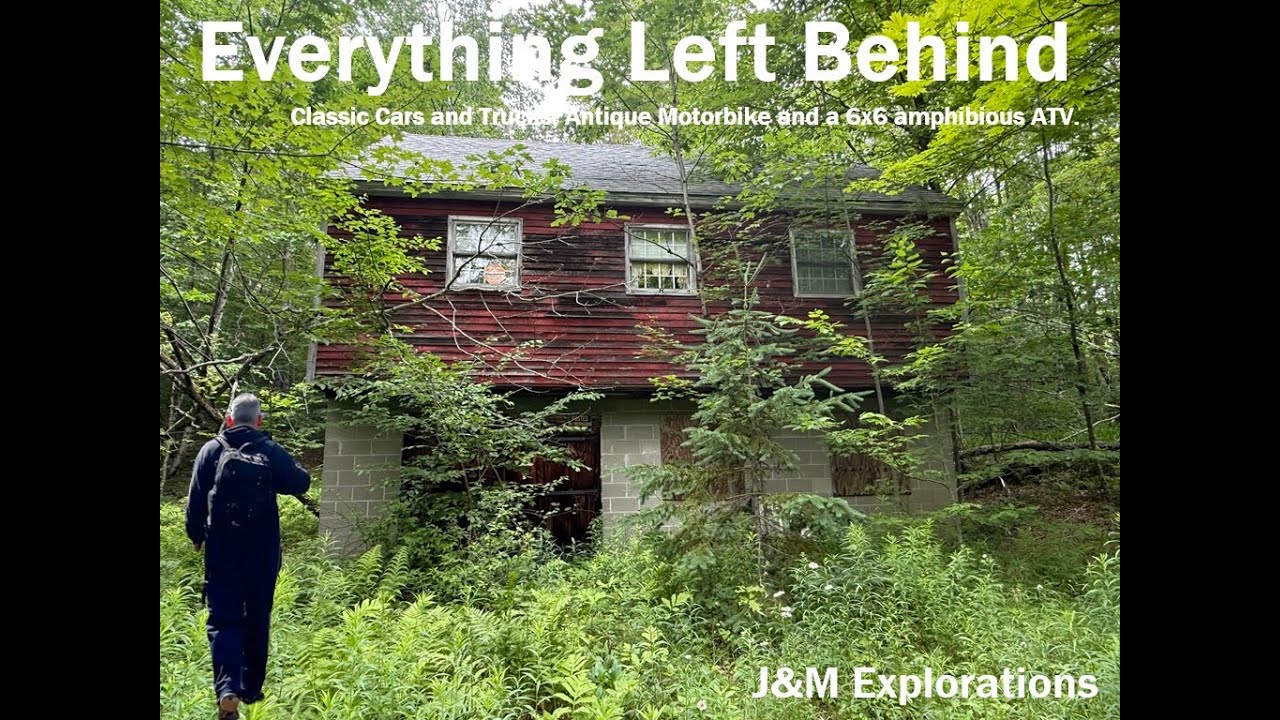 Exploring an Abandoned Time Capsule House With AMAZING ANTIQUE VEHICLES!