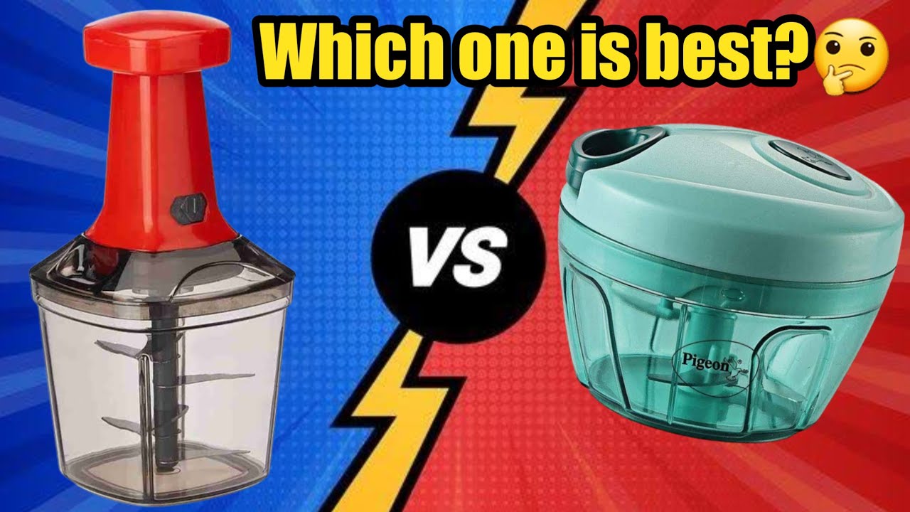 Kitchen Mantra's PUSH 'N' CHOP Chopper Vs Pigeon Mini Chopper | Demo & Review in tamil |Best chopper