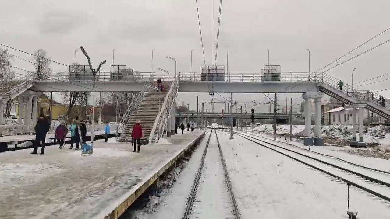 Почувствуй себя машинистом Ласточки! Вид от первого лица по маршруту Санкт-Петербург - Сосново.
