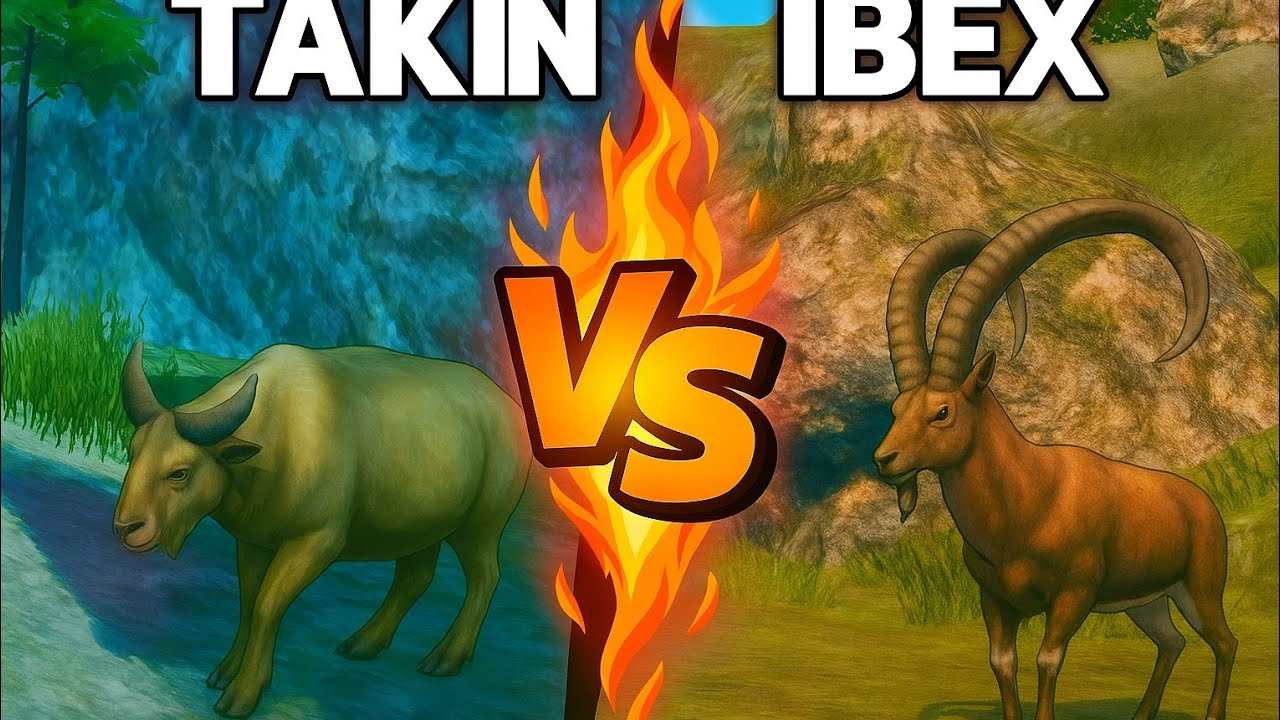 The Wolf - Takin vs Ibex 🏆 | Which is Harder To Defeat ? 
