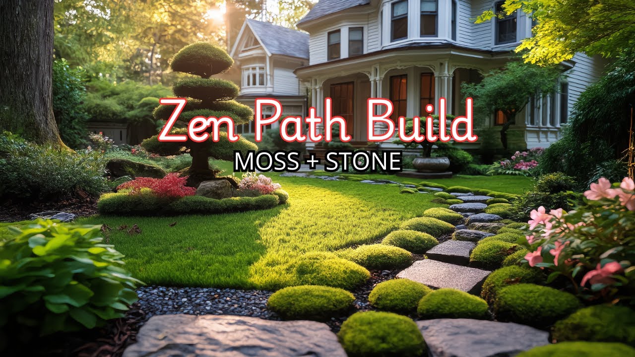 How to Create a Stepping Stone Path in a Japanese Moss Garden! (Beginner Friendly)
