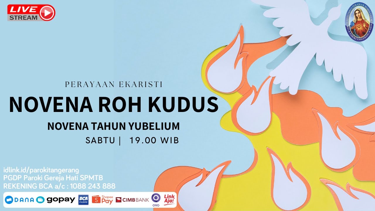 Misa Novena Roh Kudus Hari Ke 9 | Sabtu, 07 Juni 2025