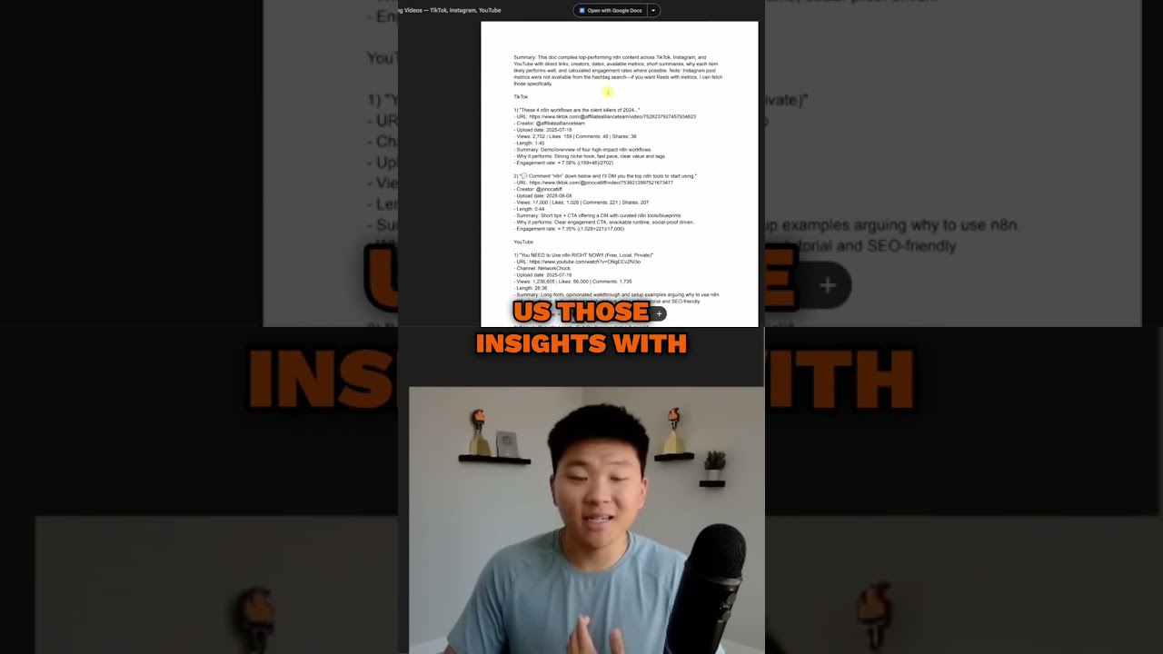 Automated Video Analysis & TikTok Posting Workflow 