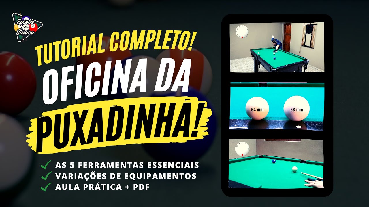 COMO FAZER A PUXADINHA NA SINUCA | ESCOLA DA SINUCA (4K)